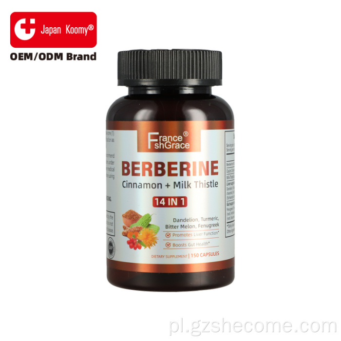 Kapsułki Shecome Berberine Complex wspierają zdrowie jelit